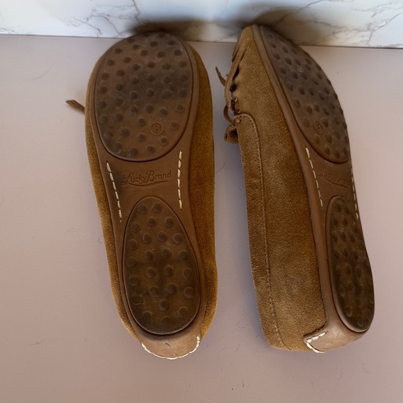 Lucky Brand Tan Suede Moccasins - Picture 2 of 2